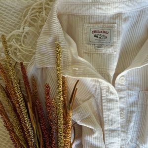 Cream corduroy button up